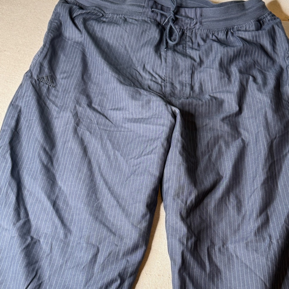 Adidas NBA Team Player Issued Pinstripe Warm Up Pants Gray Men's 3XL +2 AN3002